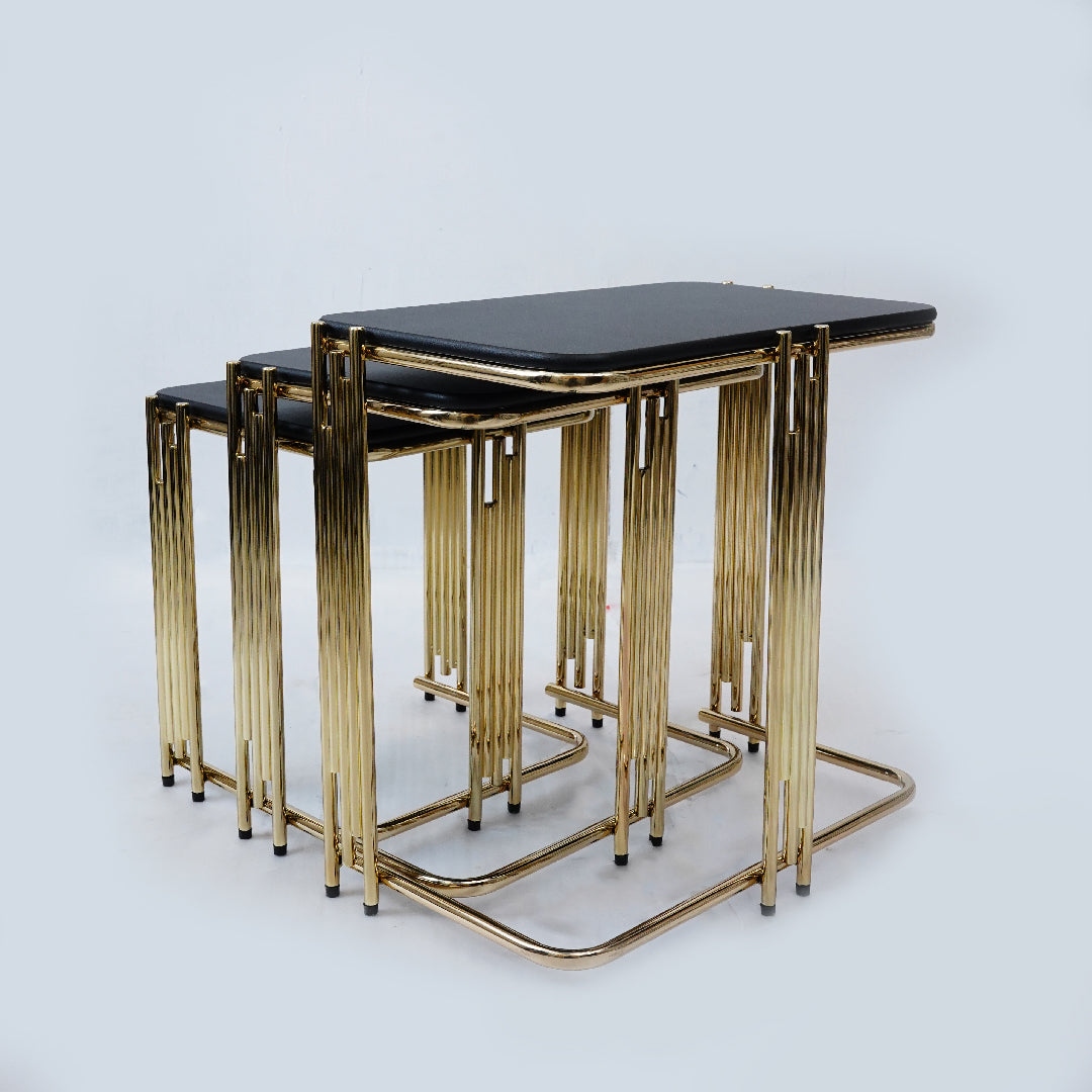 3 Pcs Square Nesting Set (Matt Black)