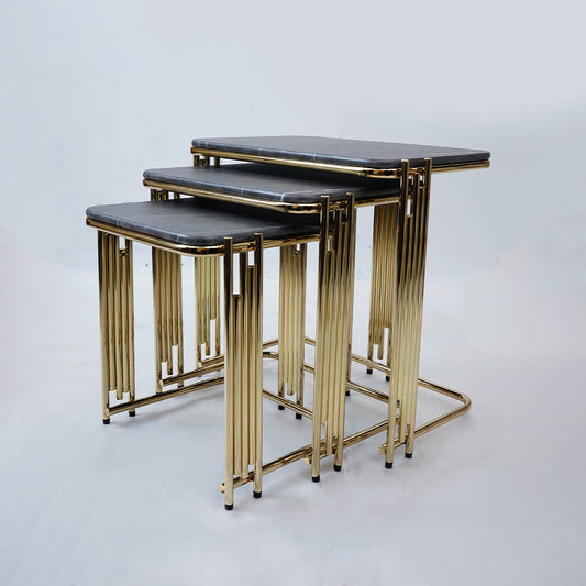 3 Pcs Square Nesting Set (Grey Marble)