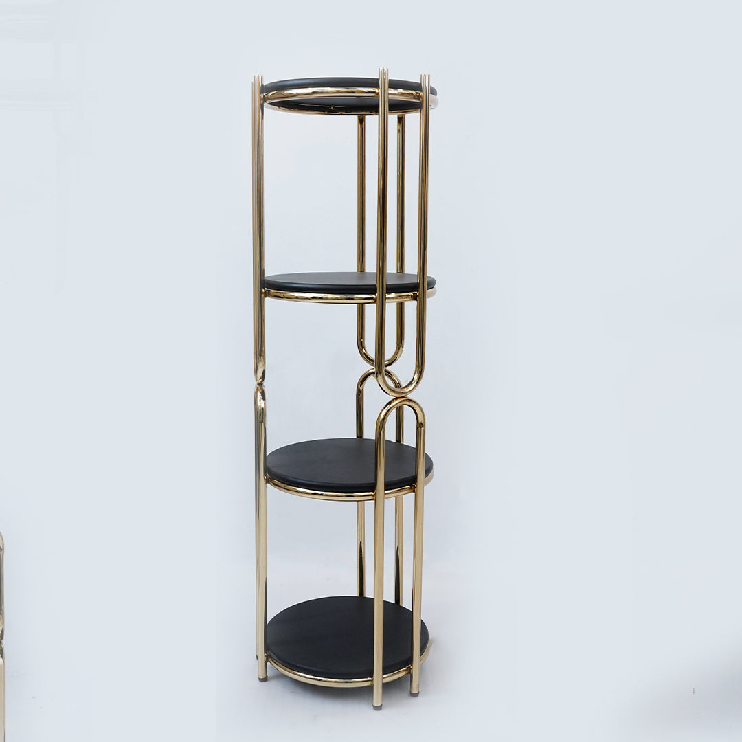Flower Stand Round U-Shape (Black)