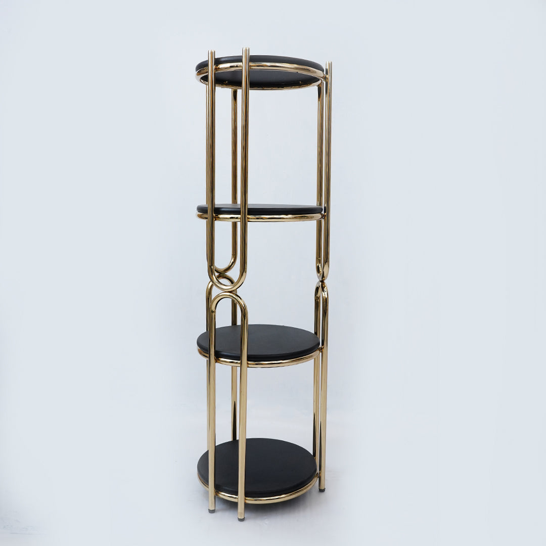 Flower Stand Round U-Shape (Black)