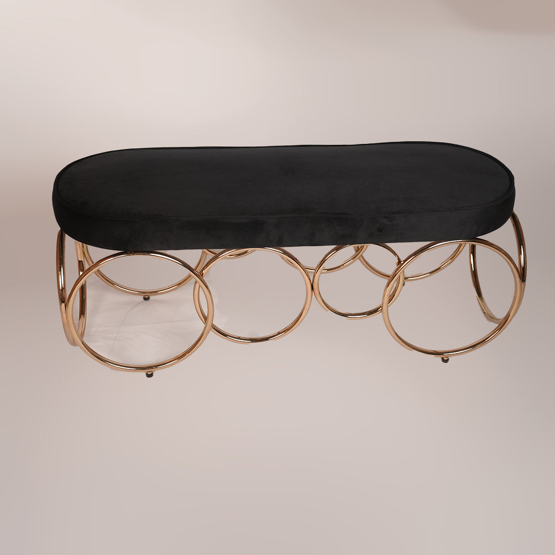 Two Seater OTTOMON (Black)