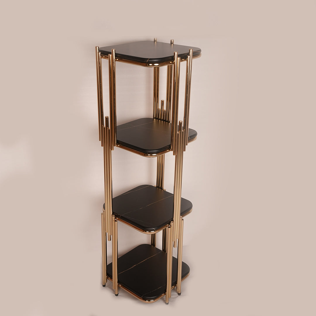 Flower Stand Square Deluxe (Black Gold)