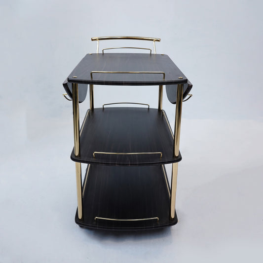 Folding Tea Trolley (Smoke Grey)