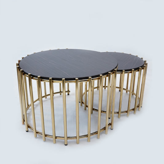 1+1 Full Rod Round Table Set (New Masa)