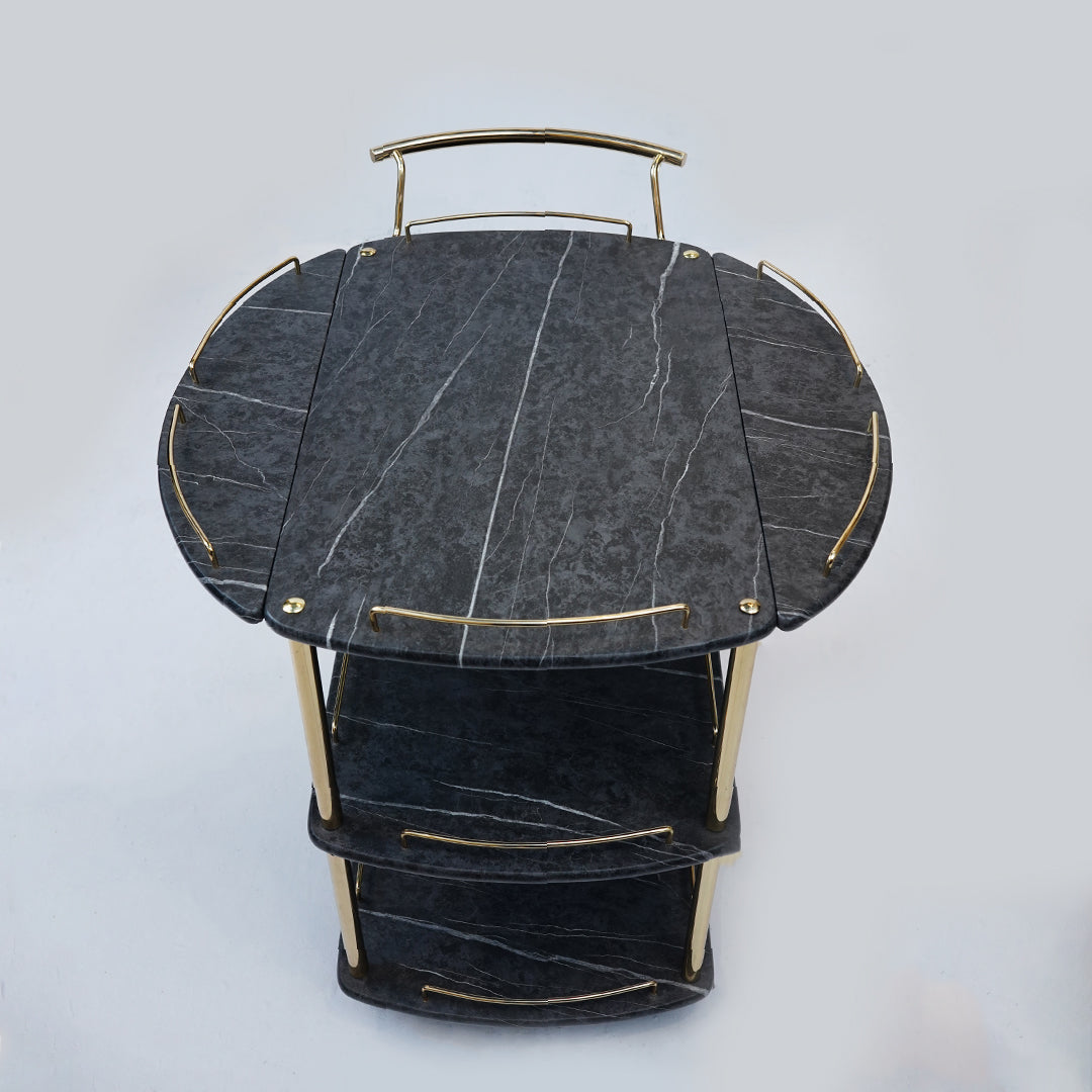 Folding Tea Trolley (Grey Karara)