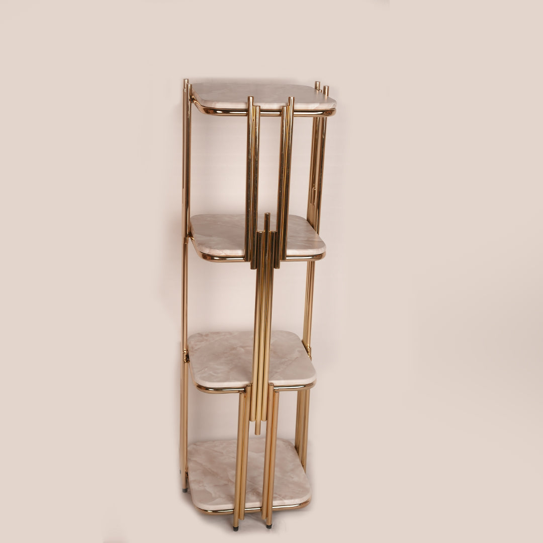 Flower Stand Square Deluxe (Karara Gold)