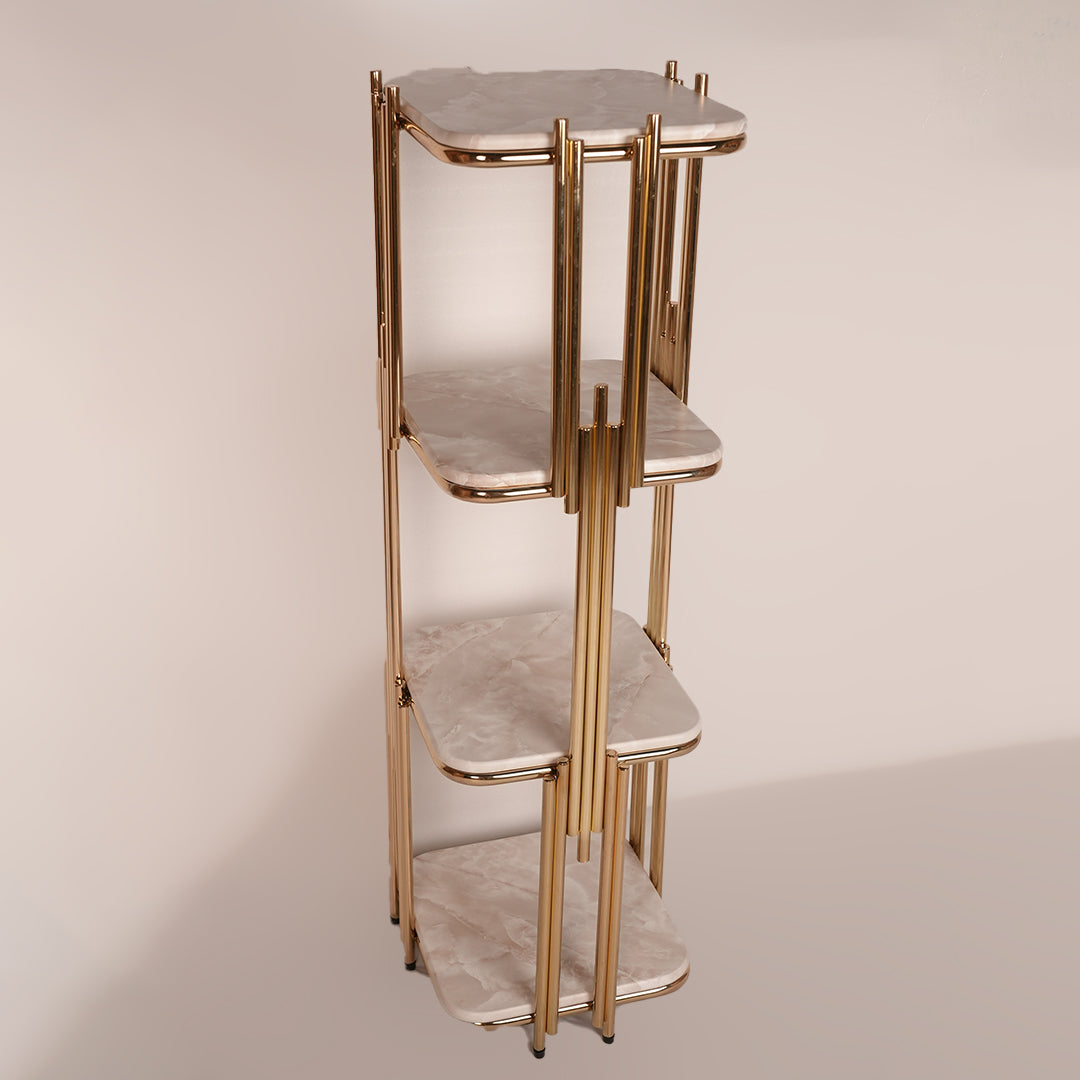 Flower Stand Square Deluxe (Karara Gold)