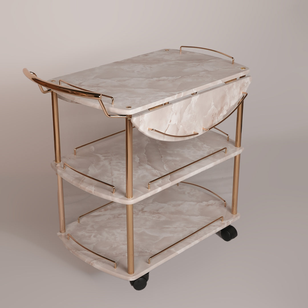Folding Tea Trolley (Karara Gold)