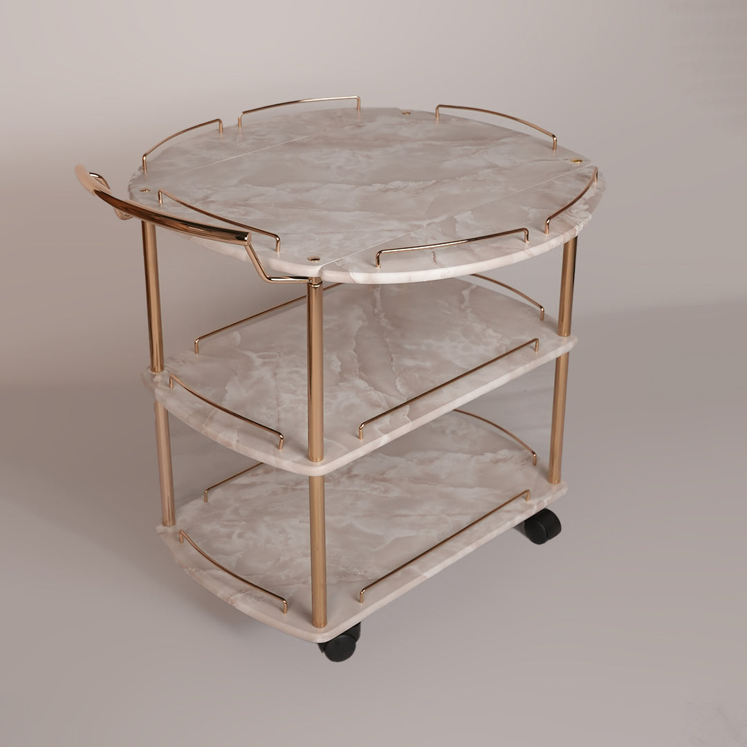 Folding Tea Trolley (Karara Gold)