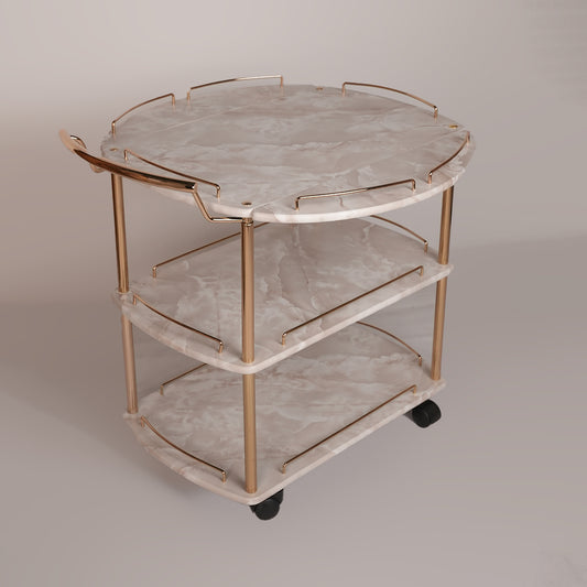 Folding Tea Trolley (Karara Gold)