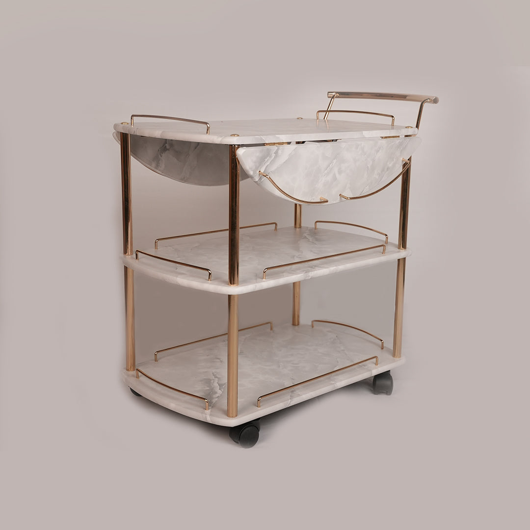 Folding Tea Trolley (Karara Grey)