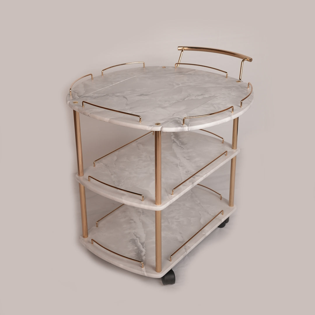 Folding Tea Trolley (Karara Grey)