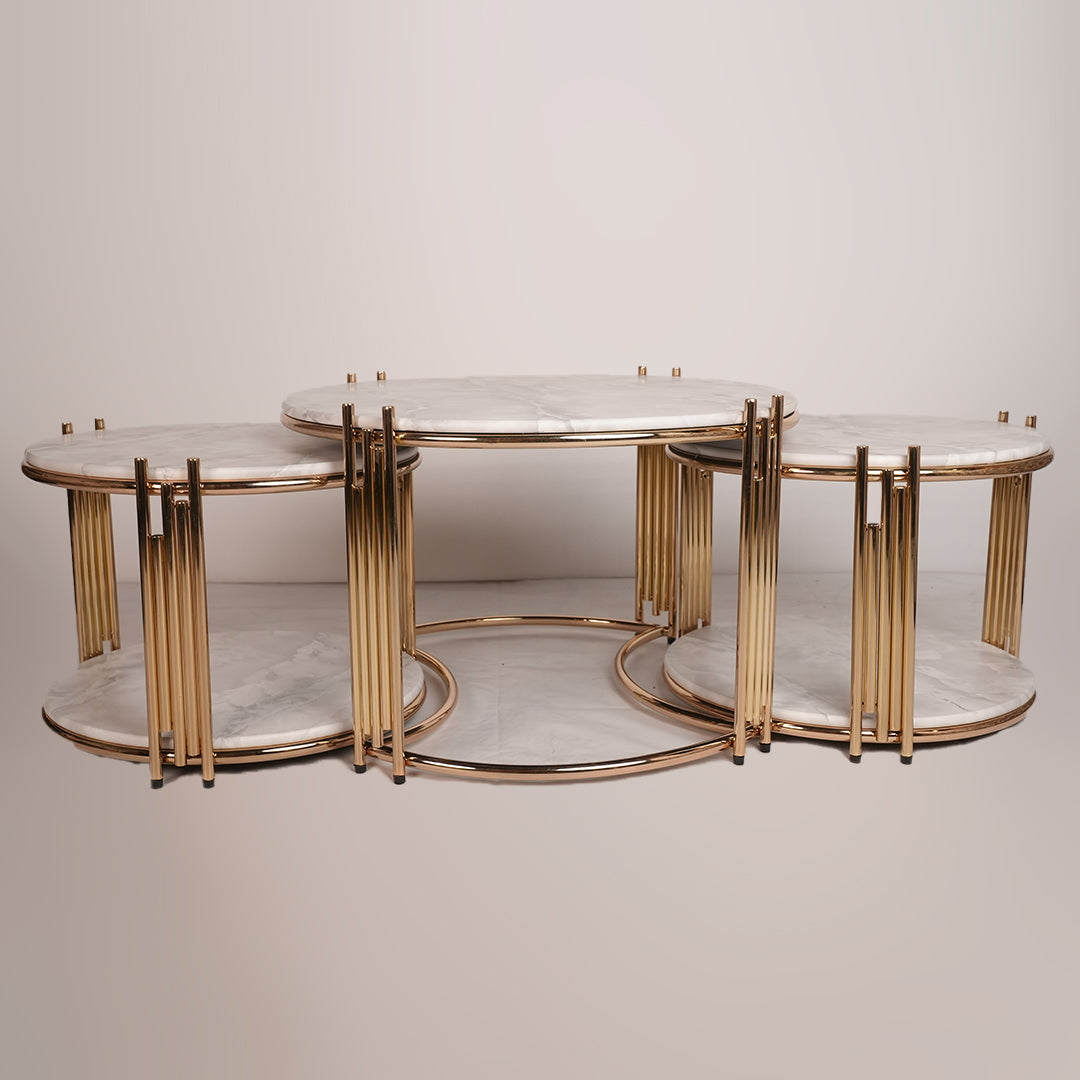 2 in 1 Round Center Table (Karara Grey)