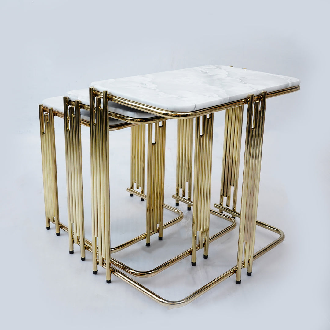 3 Pcs Square Nesting Set (Karara White)