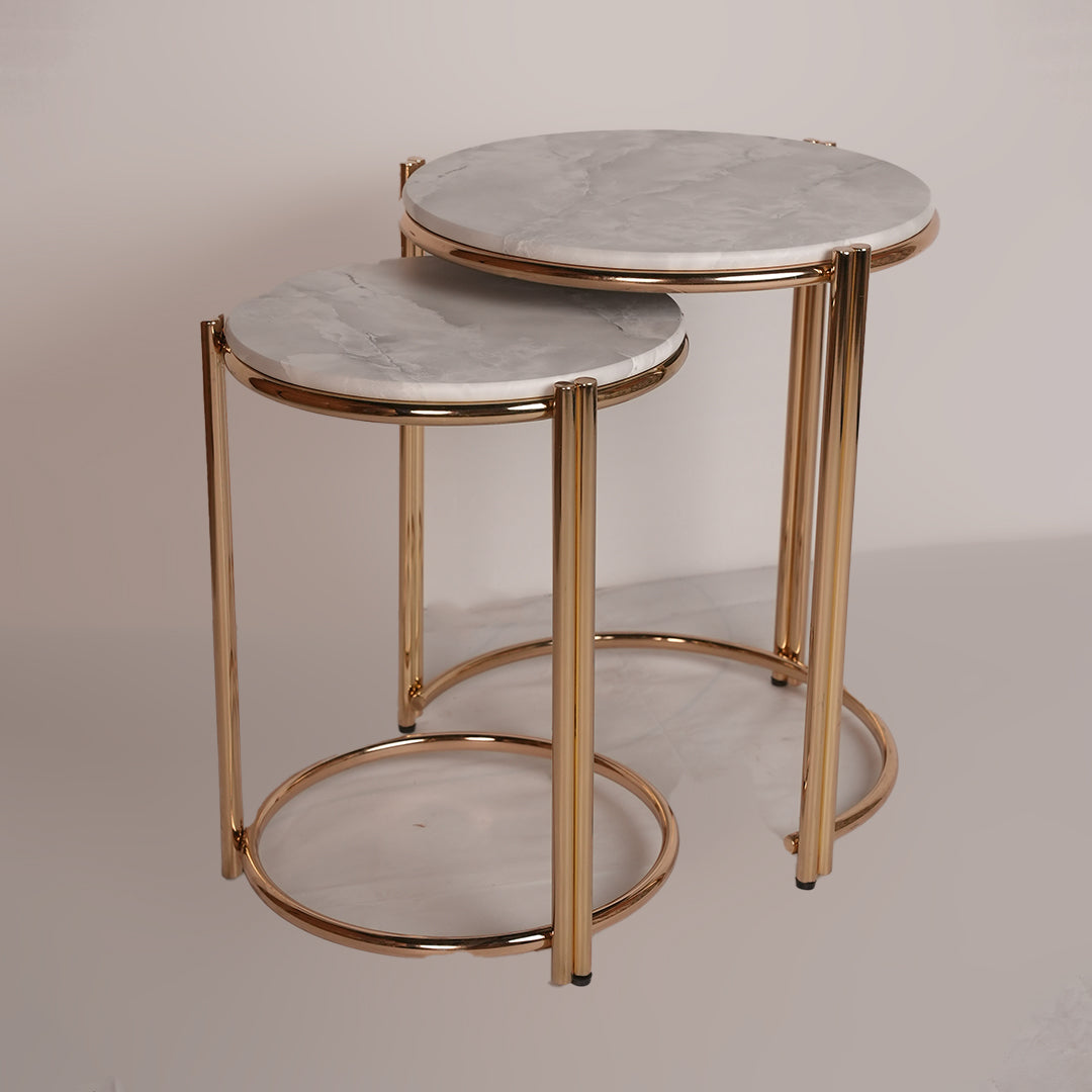 2pc Round Double Rod Nesting Set (Karara Grey)