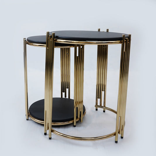 2 Pcs Round Nesting Set (Black)