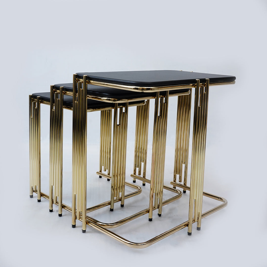 3 Pcs Square Nesting Set (Matt Black)
