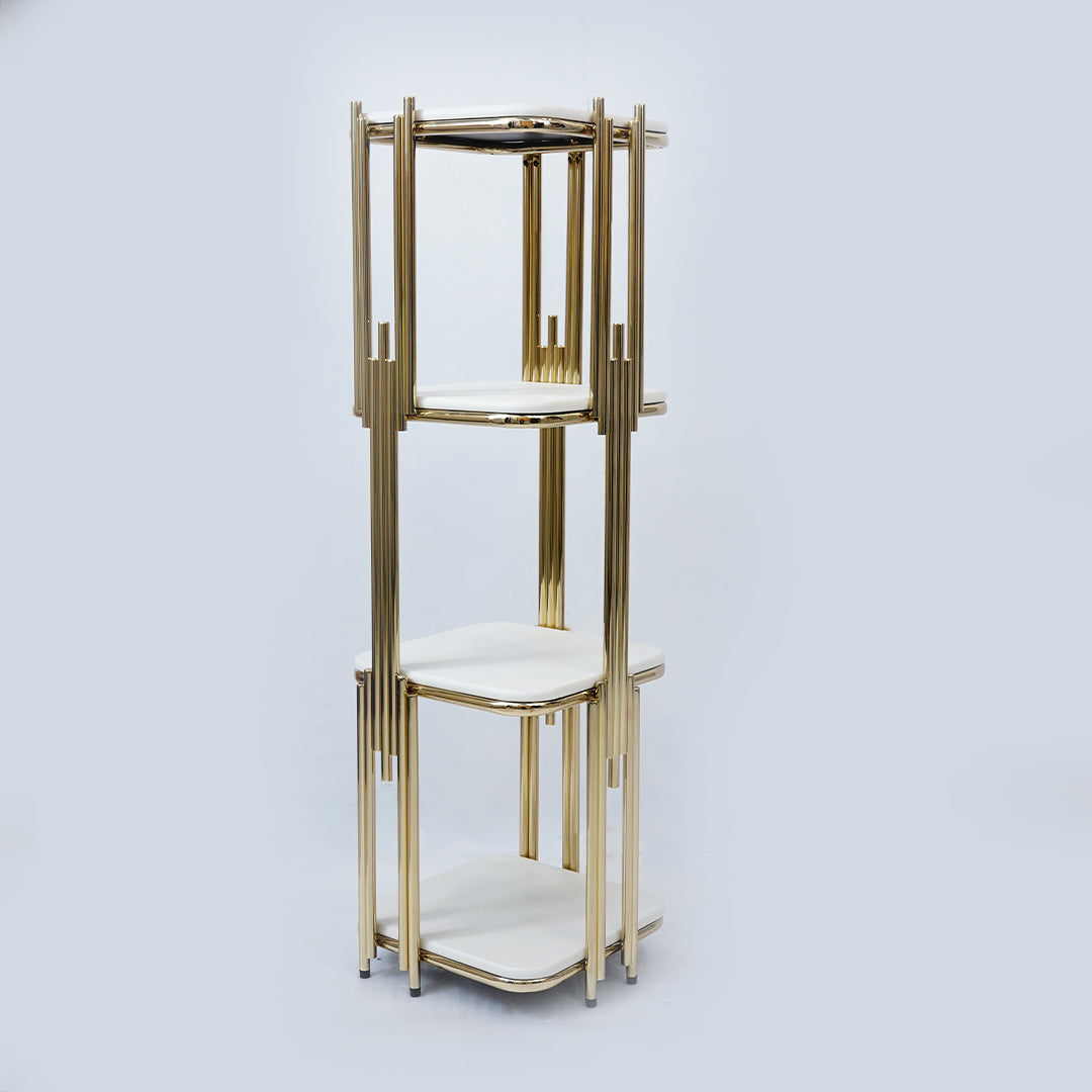 Flower Stand Square (White)