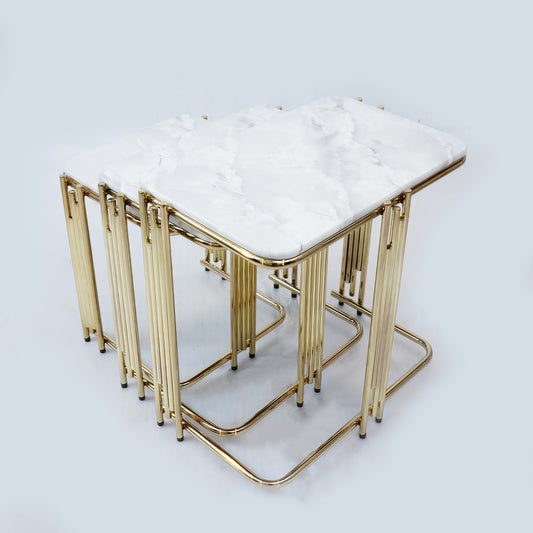 3 Pcs Square Nesting Set (Karara White)