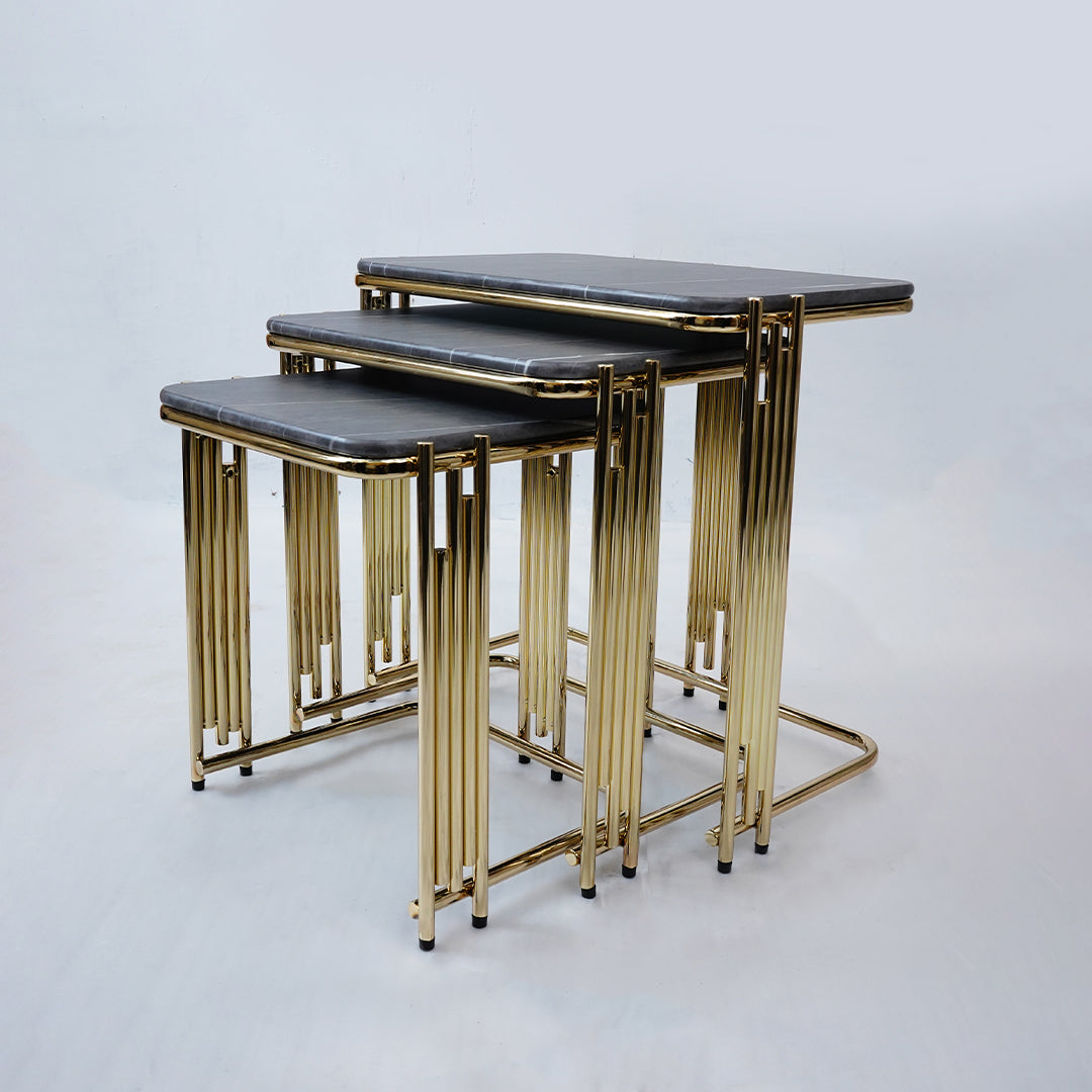 3 Pcs Square Nesting Set (Grey Marble)