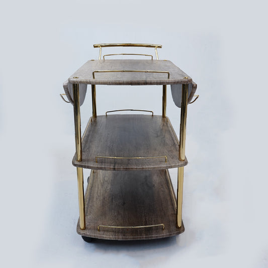 Folding Tea Trolley (Khakhi Grey)