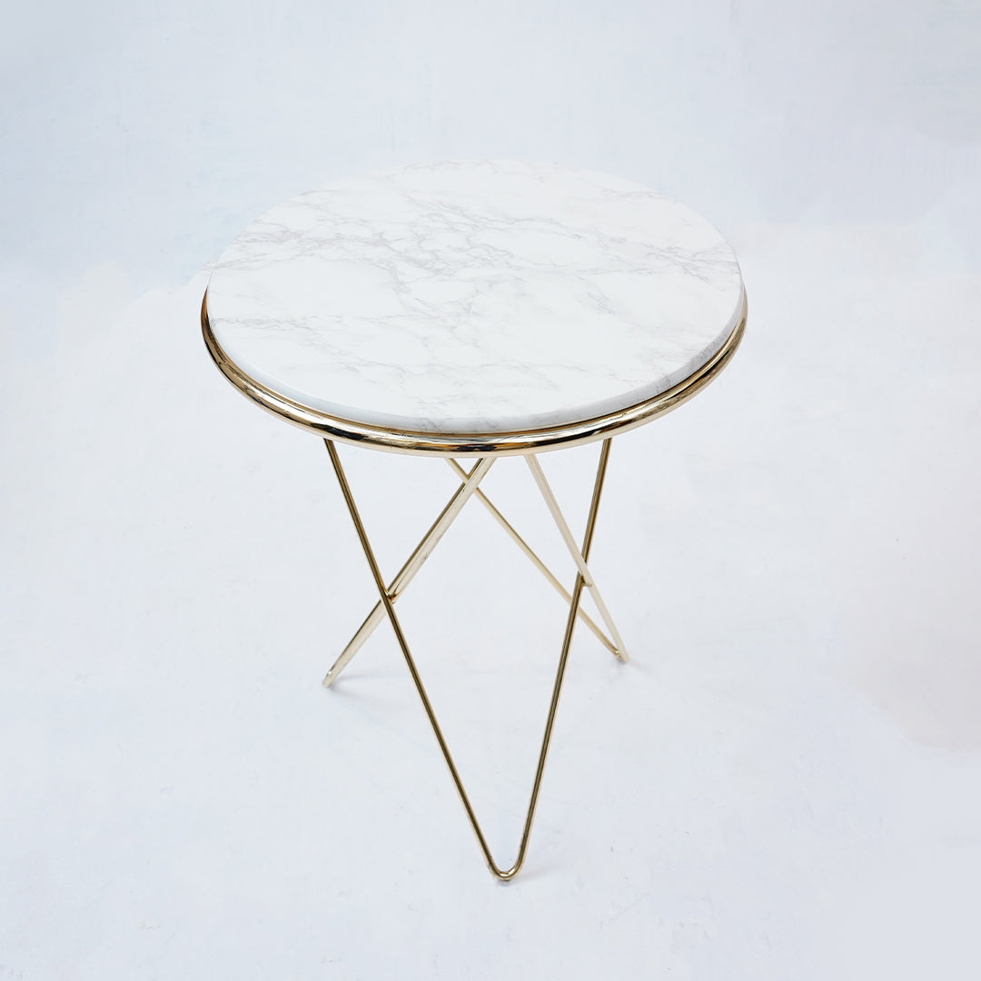 Star Coffee Table (Karara White Marble)