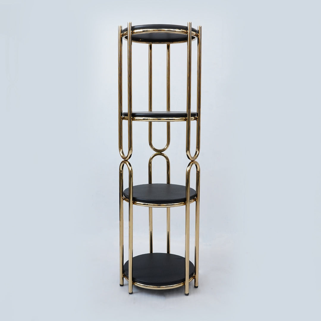 Flower Stand Round U-Shape (Black)