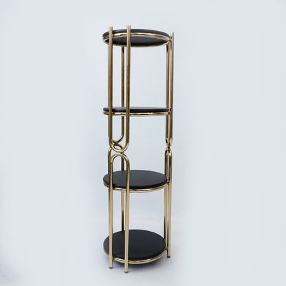 Flower Stand Round U-Shape (Black)