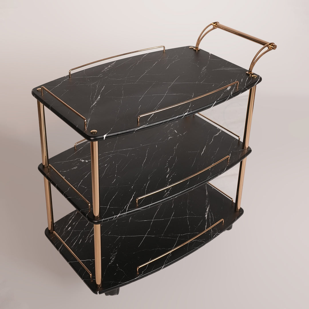 State Tea Trolley (Black Whito)
