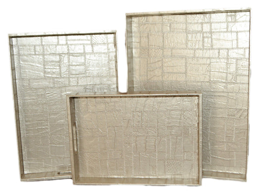 3 Pcs Tray Set ( Beige )