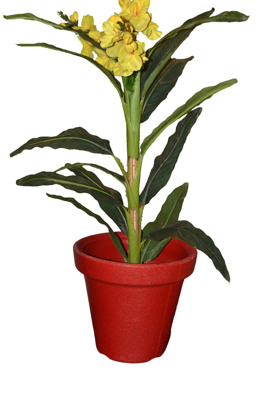 Red Flower Pot (Small)