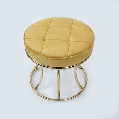 New Round Electroplated Stool (Gold)