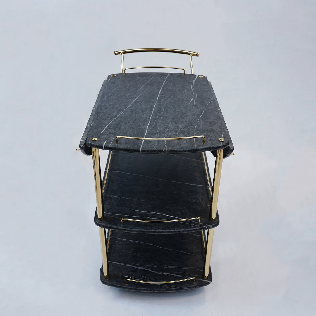 Folding Tea Trolley (Grey Karara)