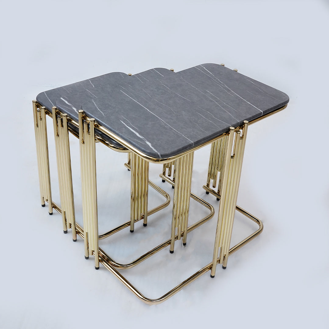 3 Pcs Square Nesting Set (Grey Marble)