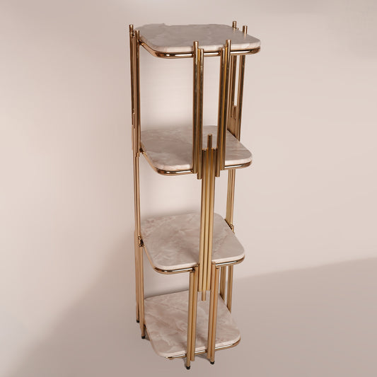 Flower Stand Square Deluxe (Karara Gold)
