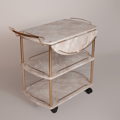 Folding Tea Trolley (Karara Gold)