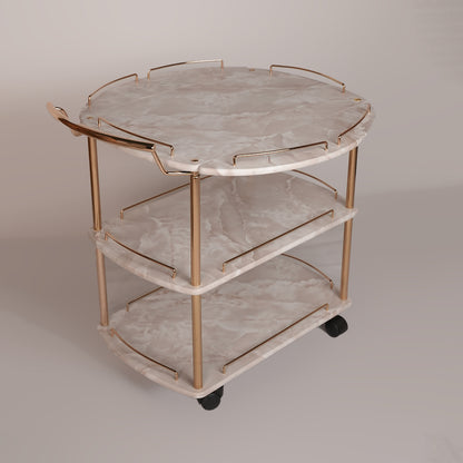Folding Tea Trolley (Karara Gold)