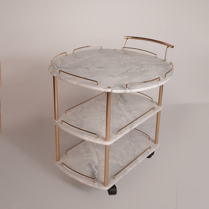Folding Tea Trolley (Karara Grey)