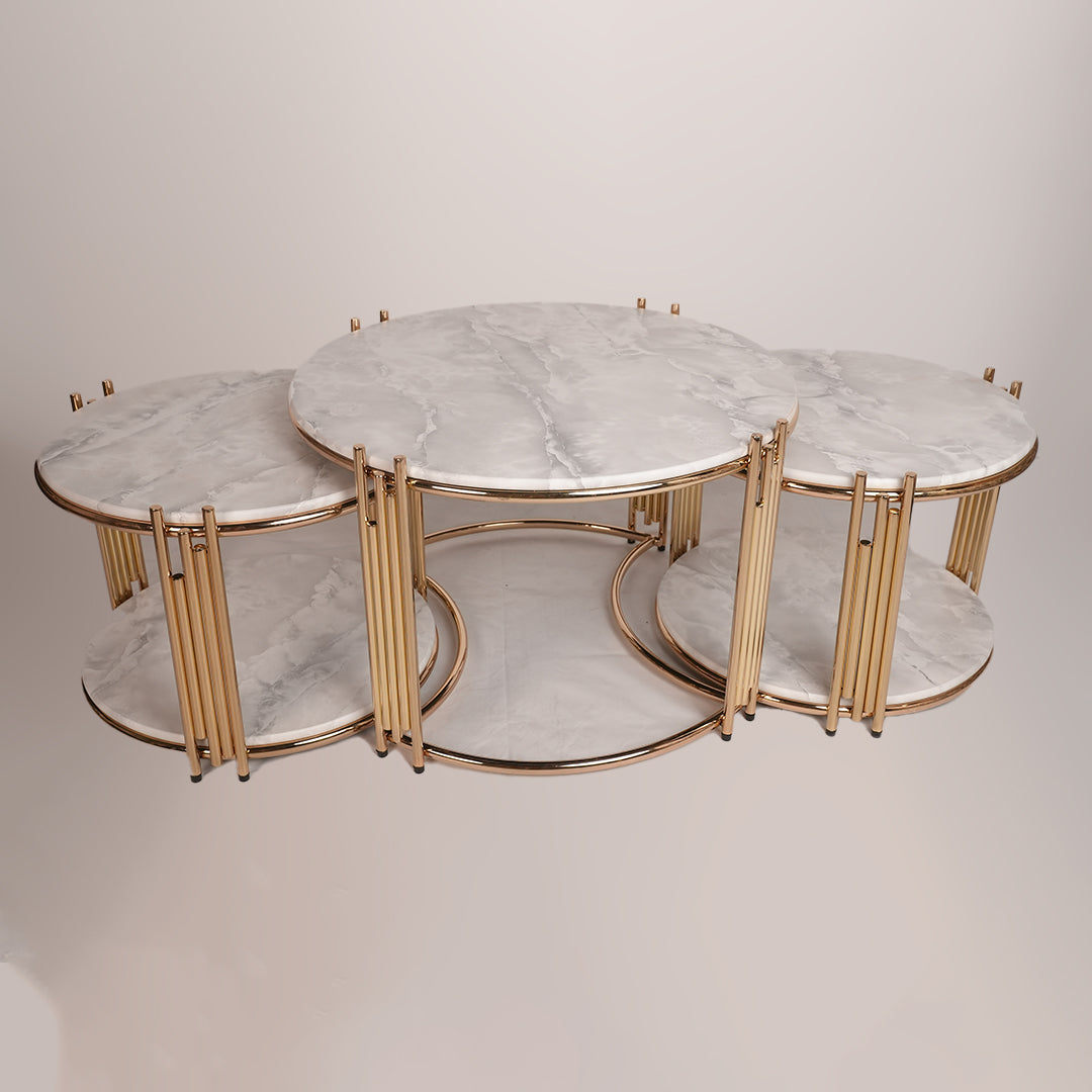 2 in 1 Round Center Table (Karara Grey)