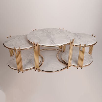 2 in 1 Round Center Table (Karara Grey)