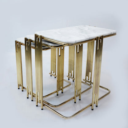 3 Pcs Square Nesting Set (Karara White)