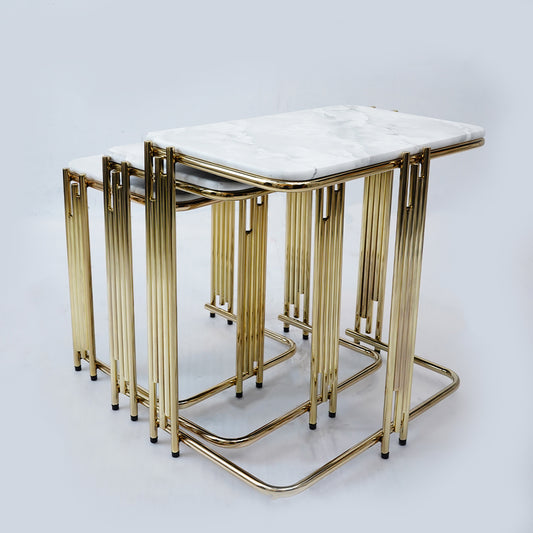 3 Pcs Square Nesting Set (Karara White)