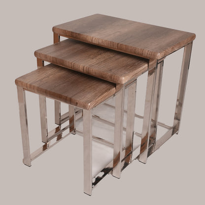 3pc Stainless Steel Nesting Set (Khakhi)
