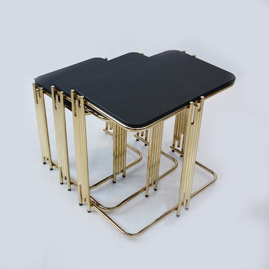 3 Pcs Square Nesting Set (Matt Black)