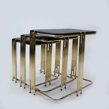 3 Pcs Square Nesting Set (Matt Black)