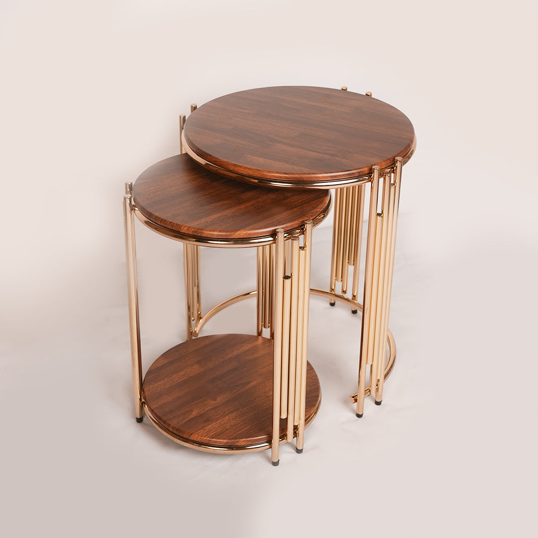 2pc Round Deluxe Nesting Table Set (New Masa)