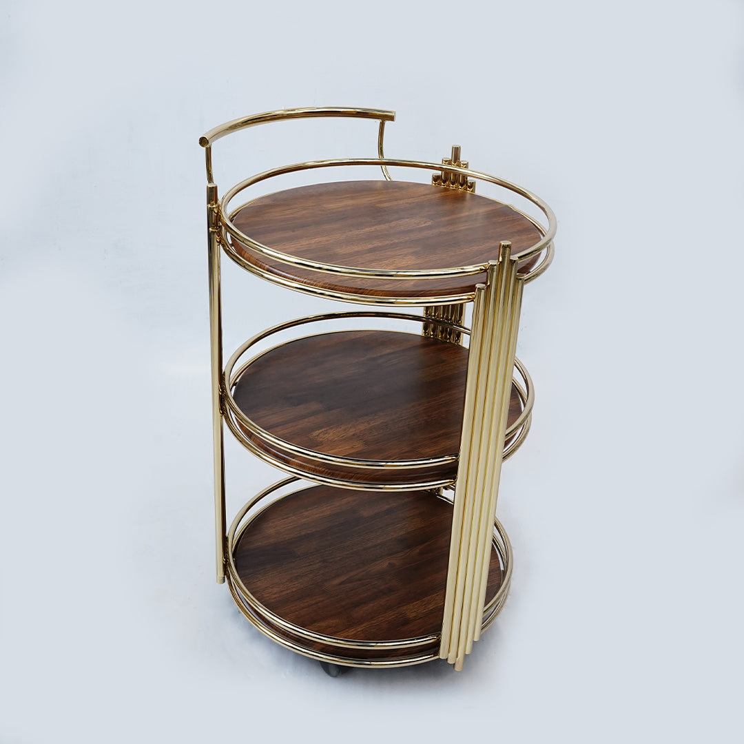 Round Tea Trolley Deluxe (New Masa)