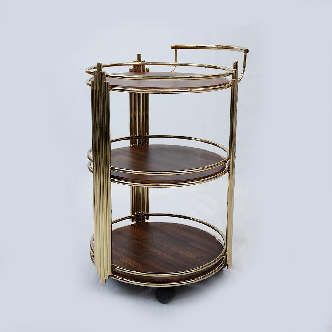 Round Tea Trolley Deluxe (New Masa)