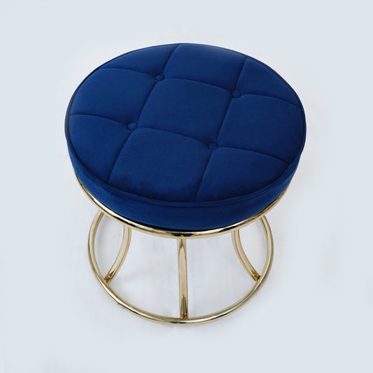 New Round Electroplated Stool (Royal Blue)