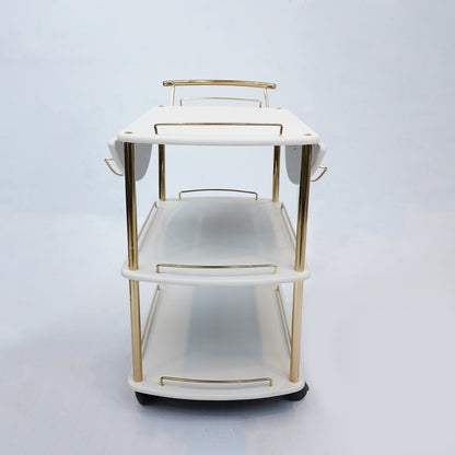 Folding Tea Trolley (White)